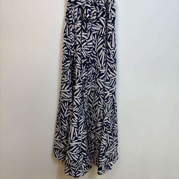 Anthropologie Hutch Ruffle Printed Wrap Maxi Dress Size XXS Blue White Flowy - Picture 6 of 14
